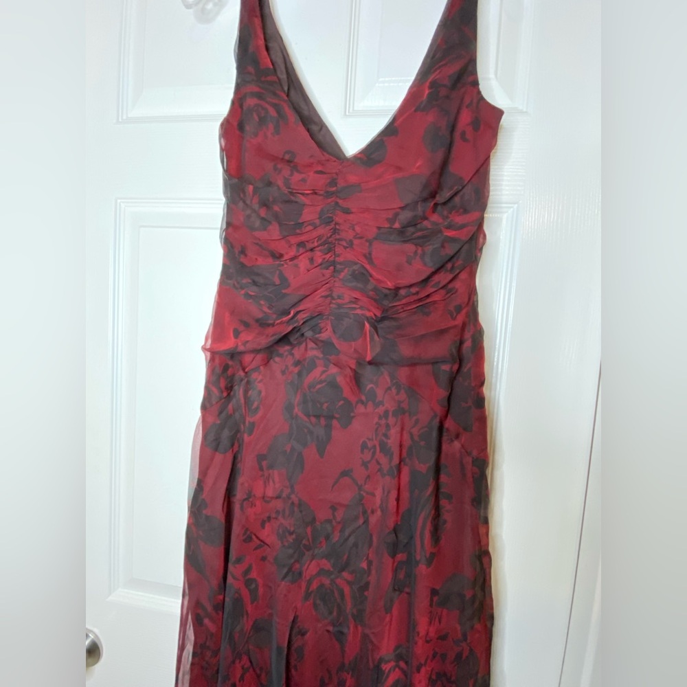 Elie Tahari Flowy Silk Midi Dress